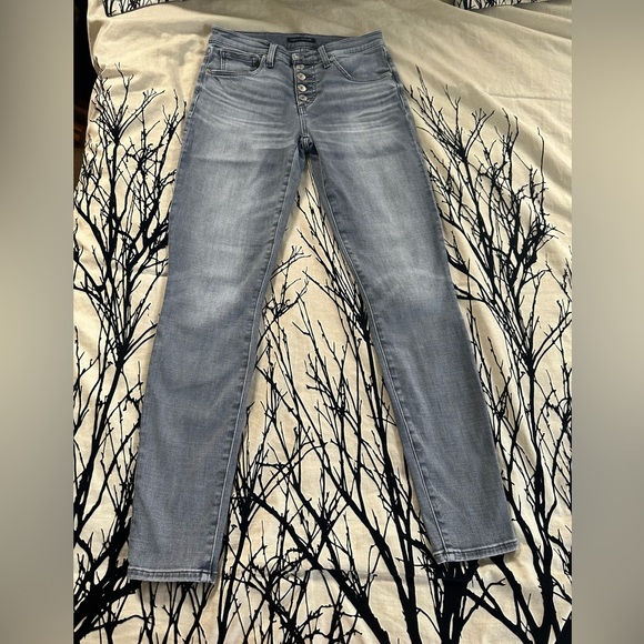 Lucky Brand Denim - Lucky Brand gray jeans, button fly, Ava Mid-Rise Skinny, size 4/27, EUC